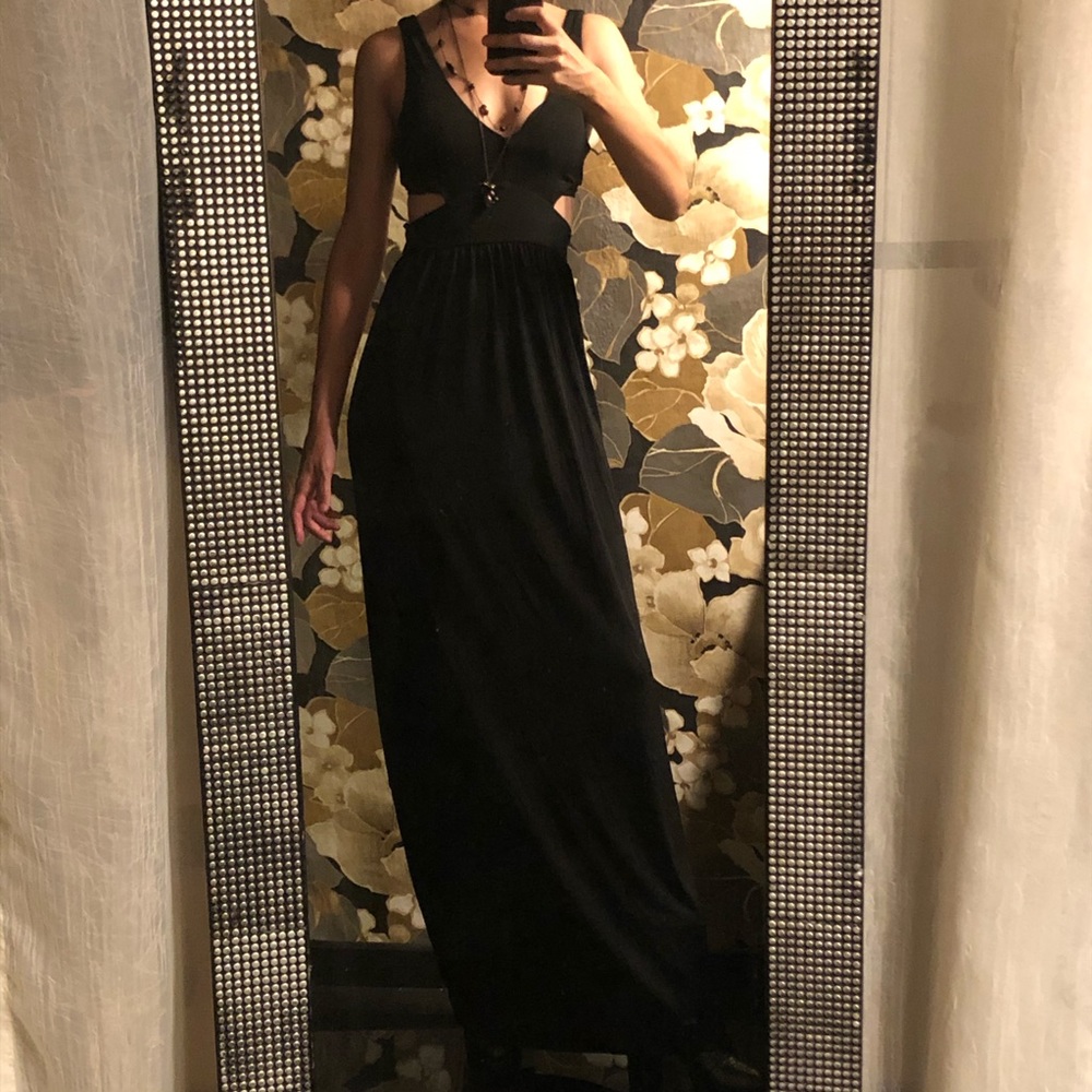 blackheart nwt black long dress